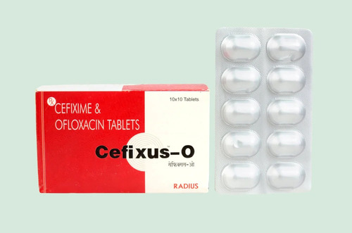 Cefixime 200 mg Ofloxacin 200 mg Tablets - Prescription Required for Hospital, Clinic Use | Grade Medicine, Ideal Dosage Form for Effective Treatment
