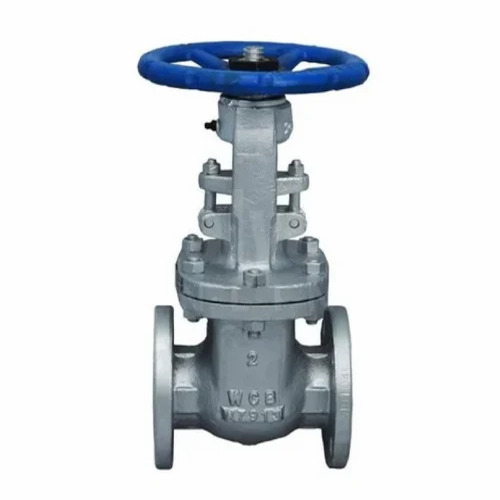 CS Gate Valve - 24 Inch Cast Steel, Manual Automation, Color Coated Silver Finish