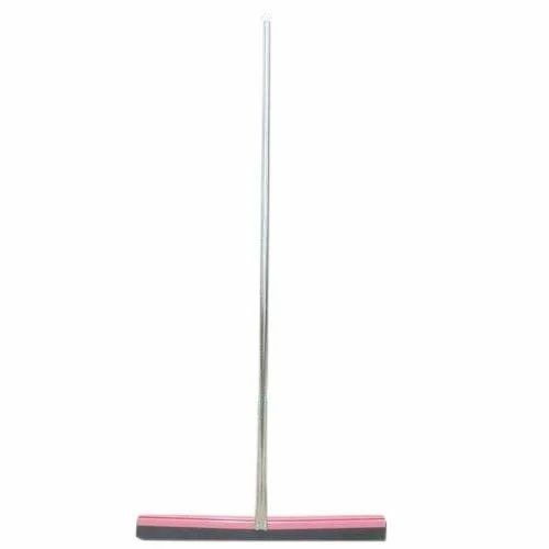 Floor Cleaning Wiper - Stainless Steel Pole, 3 Feet Length, Silver Color | Durable Rubber Head for Efficient Cleaning