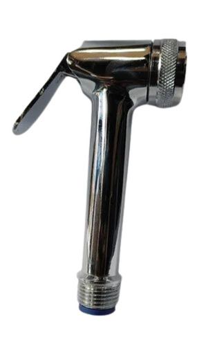 Jet Spray - Brass, 1/2" Size, Glossy Silver Finish | Durable, Fine Finished Design With Flexible Pipe