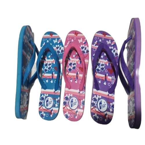 Ladies Special Slipper - Rubber Material, Size 5, Multicolor | Lightweight Flip Flop Style, Fancy Casual Wear for Women