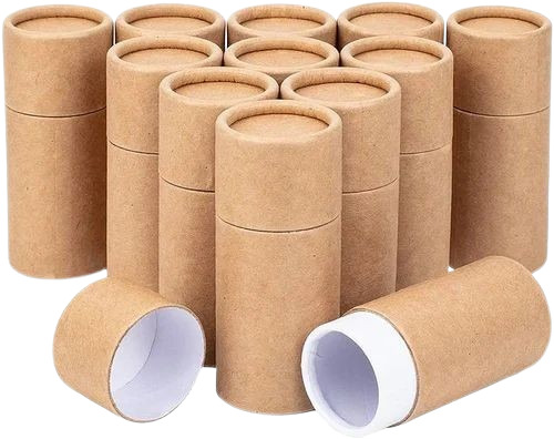 Paper Packaging Tubes - Durable, Very Good Quality, Fine Finished , Customized Size, Brown Color, Compatible with Offset Printing, Recycled Style