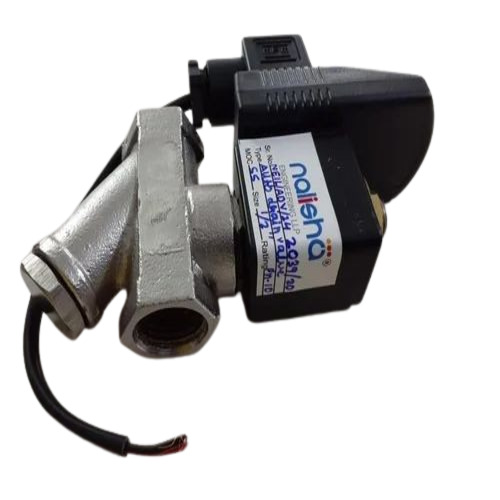Ss Solenoid Valve - CF8/CF8M High Temperature 0.1 to 6 Bar Pressure Customized Size Silver Color All Standard Voltage