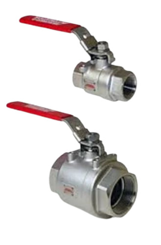 Stainless Steel Ball Valve - Standard Size Silver Color | Durable Fine Finished for Industrial Water Usage