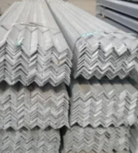 Steel Angle Bar - Stainless Steel, L Shape, Polished Grey Finish | ISI Certified, Suitable for All Construction Applications