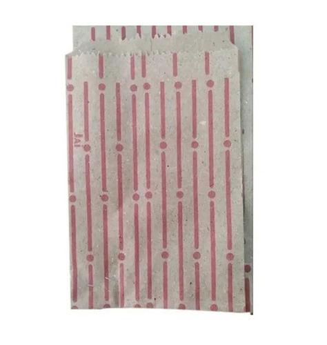 Striped Kraft Paper Envelopes - 7.4 Inch Rectangular, Brown & Red Color, High Moisture Resistance, Lightweight & Easy to Carry