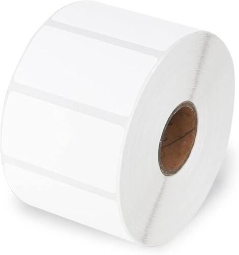 White Barcode Label Roll - Height: 20  Centimeter (Cm)