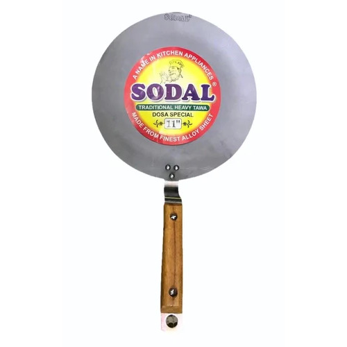11 Inch Dosa Pan - Metal, 400 ml Capacity, Round Shape with 11 Inch Diameter , 4 mm Thickness for Durability and Even Heating
