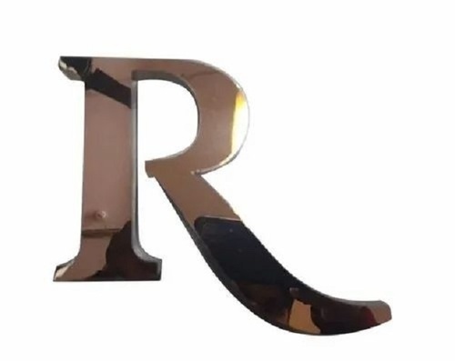 3D Rose Gold Stainless Steel Letter