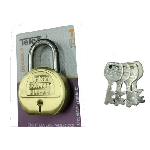 67 mm 8 Lever Round Padlock