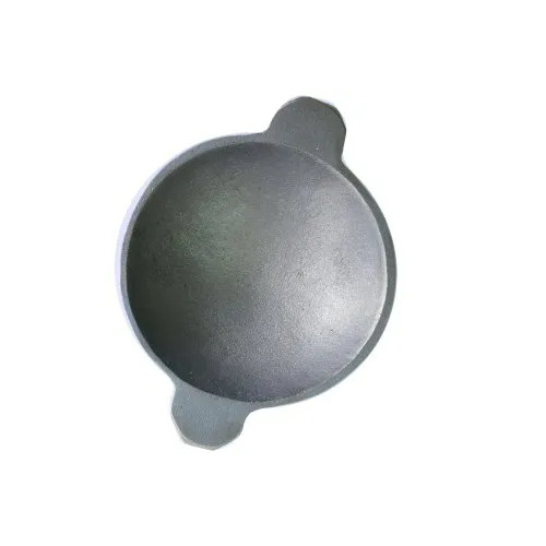 8 Inch Cast Iron Appam Kadai - Round 500ml Capacity, Black Metal Design , Weighs 1kg for Home Cooking