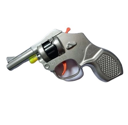 Black Plastic Ring Cap Gun - ABS Material, 17x8 cm, Color: Black | Ideal for Children Aged 3-7 Years, Fun Toy Gun for Playing