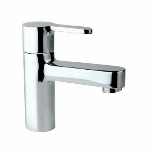 Brass Bib Cock - 0.5 Inch, Glossy Silver Finish | Durable Round Design, Fine Finished Quality