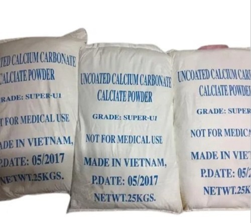 Calcium Carbonate Powder - 100% Purity, Industrial Grade | High Quality, Balanced Composition, Excellent Properties, Properly Packed