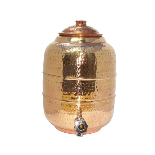 Copper Hammered Water Dispenser Tank (Pot)