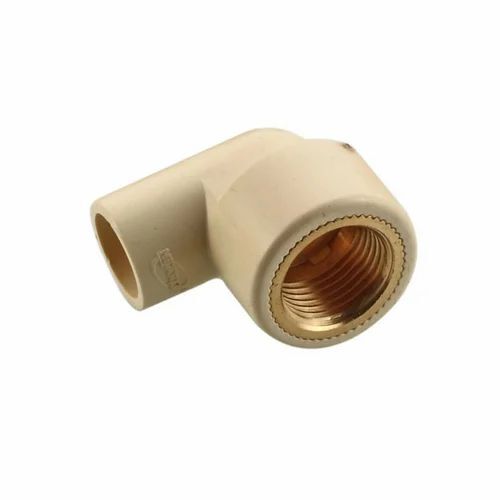Cpvc Brass Elbow - 90 Degree Bend, 2 Inch Size, Light Yellow Finish | Durable, Perfect for Industrial Water Applications