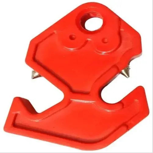 Dual Sided Circuit Breaker Lockout - Powder Coated, 13.8mm Width | Red Color, Three Phase Operation