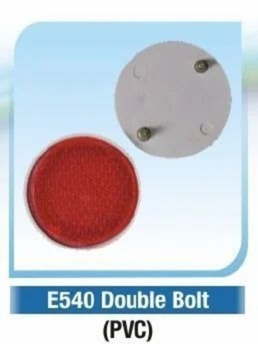 Eye Cat Reflector E540 - Plastic, Standard Size, Red | Rust Proof, Water Proof, Manual Function, Good Quality for Heavy Vehicles