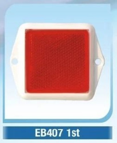 Eye Cat Reflector - Plastic, Standard Size, Red | Rust Proof, Water Proof, Flame Resistant, Manual Function, Heavy Vehicle Usage