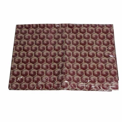 Fancy Table Cover - 35 x 65 cm, Durable PVC Brown Rectangle, Fine Finish, Printed Design for Home, Hotel, Party Use