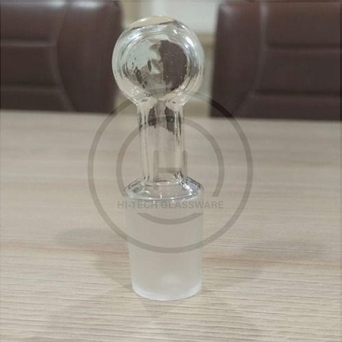 Hollow Iodine Flask Stopper - Color: Transparent