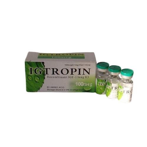 Igtropin Injection - 100mg Liquid Dosage | Promotes Growth Hormone, Increases Muscle Mass, Reduces Body Fat, Boosts Energy Levels, Improves Sleep Quality, Enhances Athletic Performance, Delays Aging, Strengthens Bones and Joints, Improves Skin Health