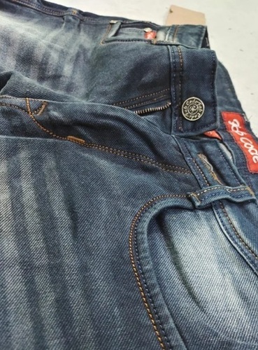 Men's Comfort Fit Faded Denim Jeans - Casual Wear Essential, Handwashable, Stylish Multicolor Design