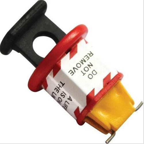 Pin Type Circuit Breaker Lockout - Powder Coated Pvc Finish | Industrial Electrical Lockout Solution, Polished Design