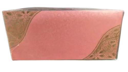 Pink Paper Envelope - Laminated Paper, Standard Size, Rectangular Shape | Light Weight, Fine Finished, Printed Design