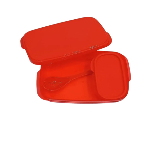 Plastic Lunch Box - Durable Plastic, Red Color - Lightweight, Airtight, Microwave-Safe, Easy to Clean, Variety of Sizes