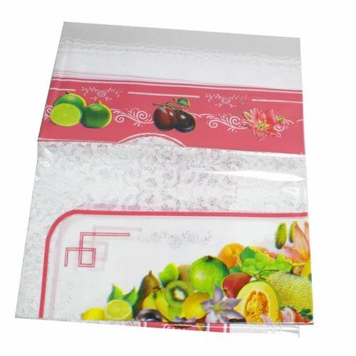 Plastic Table Cover - 36X60 cm, Multicolor Printed PVC Design | Durable, Fine Finished, Ideal for Home, Hotel, Party Use