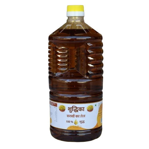 Pure Brown Mustard Oil - Organic Mustard Seed Oil, 2 Liter | Cooking Application, Grade A, 12 Months Shelf Life, Plastic Bottle Packaging