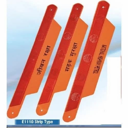 Safety Reflector Strip - Plastic Material, Standard Size, Multicolor | Ideal for Commercial Vehicles, No Warranty Included