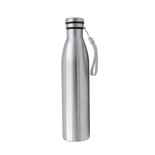 Stainless Steel Water Bottle - 1000ml, Silver Color | Leak-proof Screw Cap, Eco-friendly & Reusable