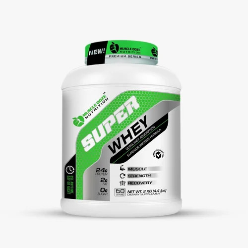 Super Whey Protein Powder - Vegetarian Formula, Builds Muscle & Promotes Nutrition | Effective for Healthy Growth, Prescription Required