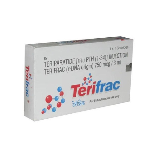 Terifac Injection - 750mcg/3ml Liquid Formulation | Powerful Analgesic for Severe Osteoporosis and Post-Operative Pain Relief, Intramuscular or Intravenous Administration, Rapid Onset and Long-Lasting Effects, Recommended for Adults and Postmenopausal Women, Consult a Doctor Before Use