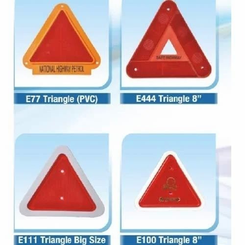 Triangle Eye Cat Reflectors - Plastic Material, Standard Size, Multicolor Design | Waterproof, Rustproof, Manual Operation, Good Quality