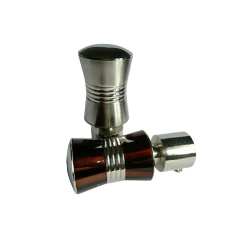 4 Inch Curtain Bracket - Stainless Steel, 4 Inch Size , Brown and Silver Colors, Modern Design with Smooth Surface Finish, Single Side Brackets