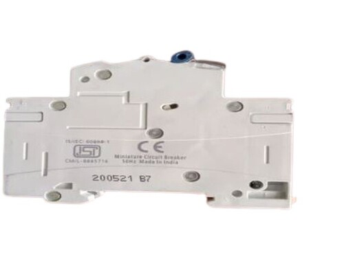 6A 1 Pole MCB - 10k Rated Voltage, Prolonged Service Life, White Color | Single Phase, Tested on Various Quality Parameters