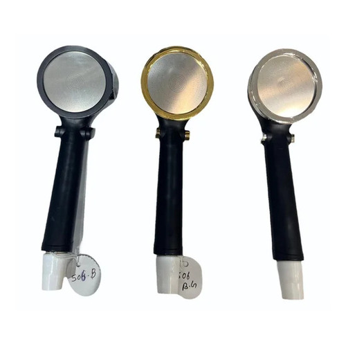 Abs Circular Hand Shower - Wall Mounted, New Classic Style, Glossy Silver Finish, Round Shape