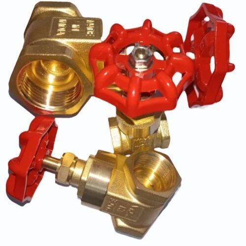 Bdk Gate Valve - Brass/Bronze, 15 mm Size , Multicolor Finish, Industrial Usage, Screwed End Connection, 10 kg Pressure Rating, Suitable for Air & Water