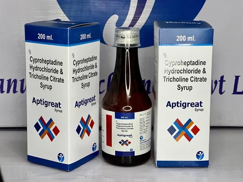 Cyproheptadine HCL Tricholine Citrate Syrup - Medicine Grade Liquid, Prescription Required for Hospital and Clinic Use