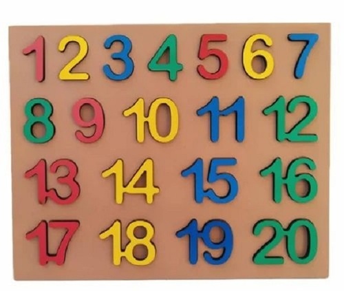 English Numbers Board - Wooden, Multicolored | Educational Toy for 4-6 Years, Builds Language and Vocabulary Skills, Unisex