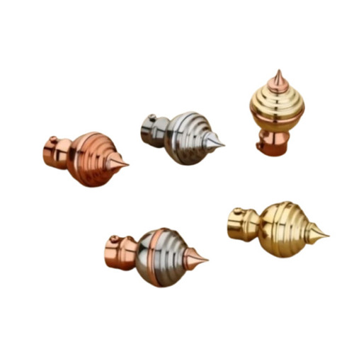 Fashionable Curtain Brackets - Stainless Steel, 4 Inch Size, Multicolor Finish | Modern Round Design with Single Side Brackets