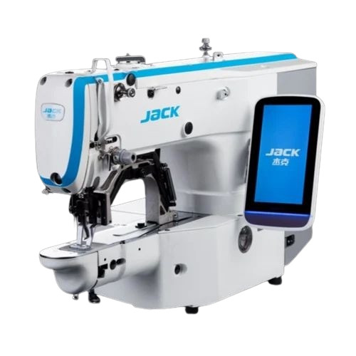 Lockstitch Sewing Machine - Mild Steel Body, 805x405x525mm Dimensions | 5000 Stitches/Min, 750W Power, DPx5 Needle, Electric Operation, New Condition, White Color