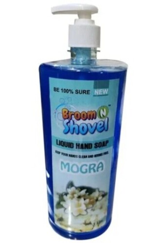 Liquid Hand Soap - 1 Litre, Mogra Perfume, Blue Color, Middle Foam Formula