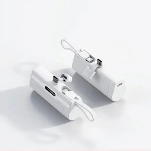 Portable Power Bank - 5000 mAh Capacity, 2 USB Ports | Flip Design, Lightweight 180G LITHIUM ION CELL