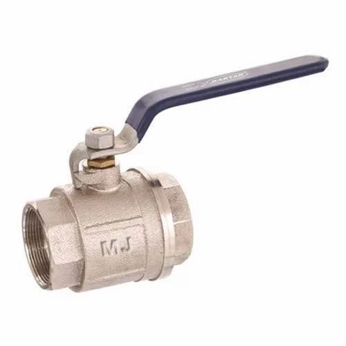 Screwed Bronze Ball Valve - Stainless Steel Standard Size Golden Color | ISI Certified 1 Year Warranty Ideal for Boiler Usage