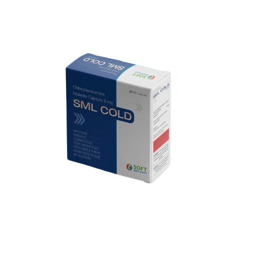 SML Allergy Relief - 50 Blister Pack Soft Gelatin Capsules , Effective Formula for Allergies, Sneezing, Runny Nose, Itchy Eyes, Skin Rashes