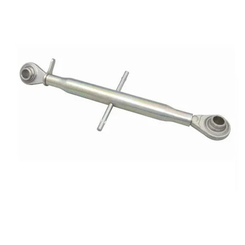 Tractor Top Link Assembly - Alloy Steel, 15-30 Inches Long, Powder Coated Finish, Forged Linkage Parts, Silver Color
